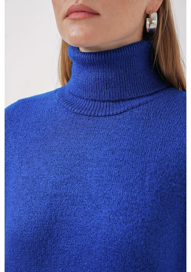 Bigdart 15891 Kazak Etek Triko İkili Takım - Saks