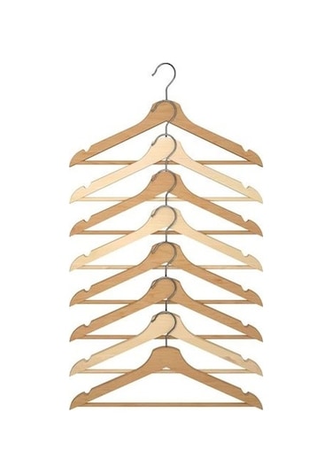 Ikea Bumerang Elbise Giysi Askısı Naturel Askı - 8'li Paket Diğer