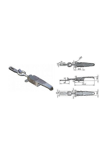 Ayarlanabilir Kanca Mandalı Paslanmaz Çelik Emniyet Tokası Güvenli Kilitleme İçin