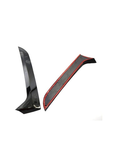 Xindoker Volkswagen Tiguan Mk1 2007-2016 Arka Cam Yan Akış Direncleyici Spoiler Seti - 1 Çift Dekoratif Akışkanlık Kanalı Kapağı