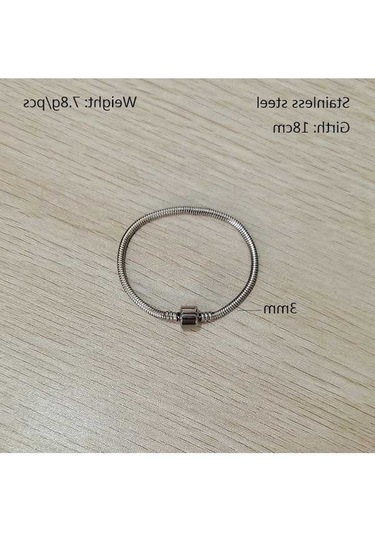 Fastbuy Unisex Paslanmaz Çelik Yılan Kemik Zincir Bilezik - Çınaaçık Sarı Altın Renk Altın