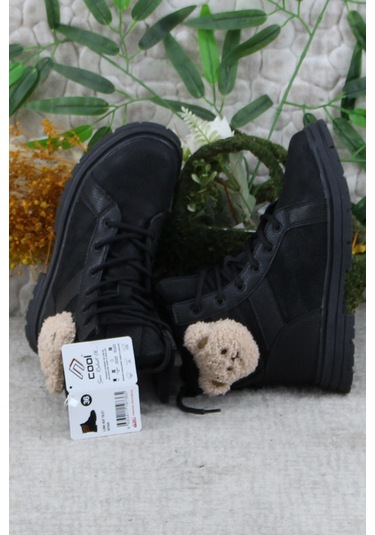 Fort Cool Luno Rahat Sıcak Astar Kaymaz Taban Kız Çocuk Bot Siyah