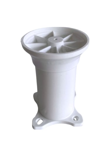 Plastik 10cm Beyaz Ayarlanabilir Ayak Masa Dolap Ve Mobilya Ayağı Beyaz 10cm