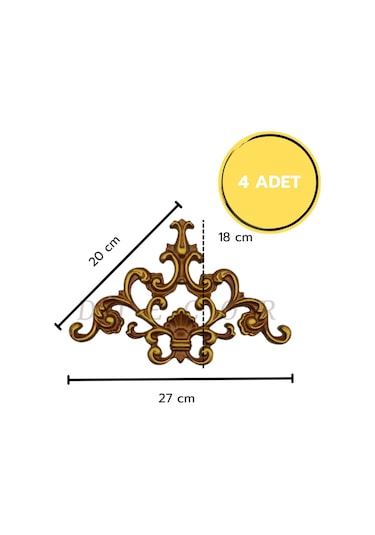 Diecor Dekoratif Polimer Mobilya, Duvar Ve Tavan Motifi Eskitme 16 X 16 Model:xa79