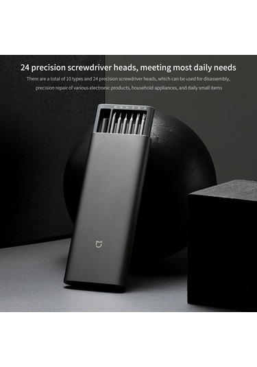Moveevo Xiaomi Tam Tamir Tornavida Seti - 24 Farklı Uç, S2 Çelik, Manyetik Kutusu, Elektronik Ve Ev Aletleri İçin Hassas Onarım
