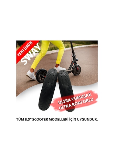 Xiaomi 8.5 İnç Elektrikli Scooter Dolgu Patlamaz Lastik Sway