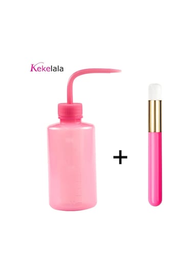 Kirpik Uzatma Temizleme Şişesi Göz Lashes Temiz Fırça Seti Kaş Cilt Bakımı 1 Bottle 1hot Pink