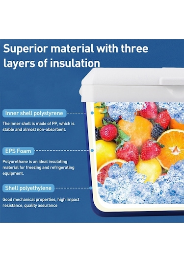 Sones Taşınabilir Araba Açık Buz Kovası Soğutucu Mini Buzdolabı 8l