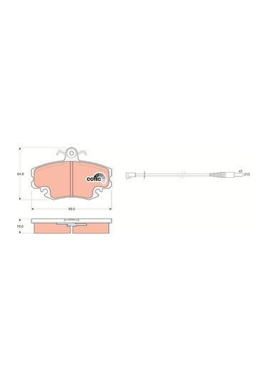 Renault Clio 2 1.6 1998-2007 Trw Ön Balata Netpar21463