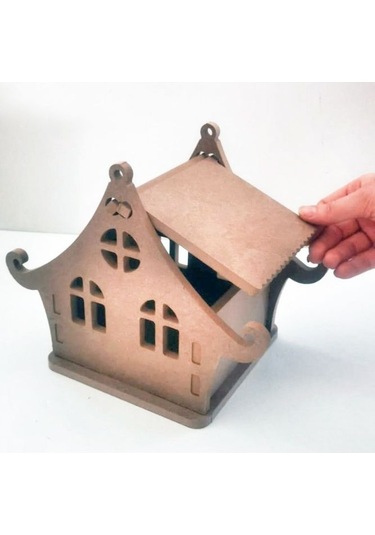 Ev Şeklinde Kurabiye Saklama Kutuu