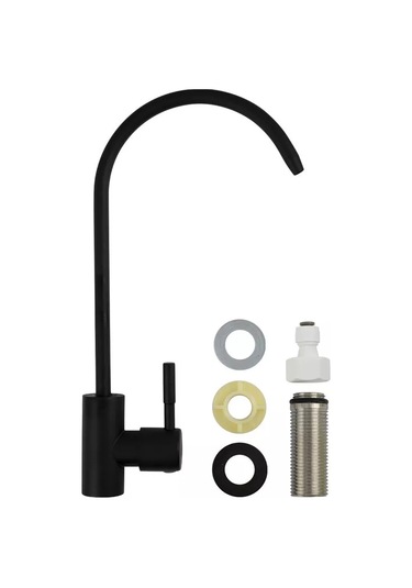 Oute İçeme Suyu Filtresi İçin Paslanmaz Çelik İnce Akışlı Musluk 230617056 Siyah