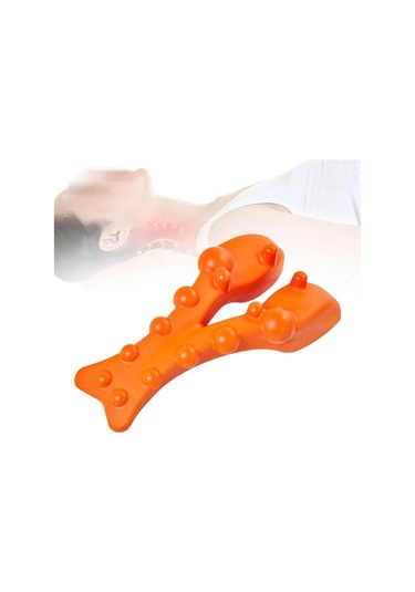 Trendooze Turuncu Homyl Yatak Ofis Mat Yoga İçin Boyun Germe Masajı Derin Doku Turuncu