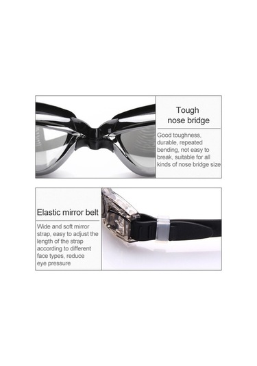 Artfulabode Yüzme Gözlüğü Yüksek Su Geçirmez Sis Şapkalı Pembe Çözünürlüklü Vx Çok Renkli