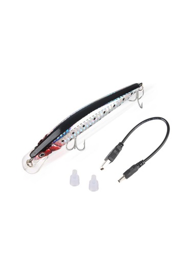 Tenfowee Usb Şarjlı Elektrikli Yem - Su Altında Canlı Yüzme Hareketi, 60 Dakika Çalışma Süresi, Plastik Yapı