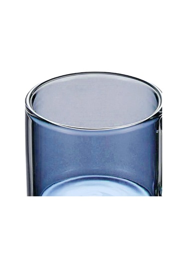 Suntek Magideal 250 Ml Cam Bardak Şampanya İçme Bardağı Yuvarlak Mavi