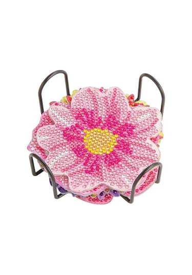 Dayanıklı Elmas Boyama Bardak Altlığı Kullanımı Kolay İnce İşçilik Dekoratif Diğer