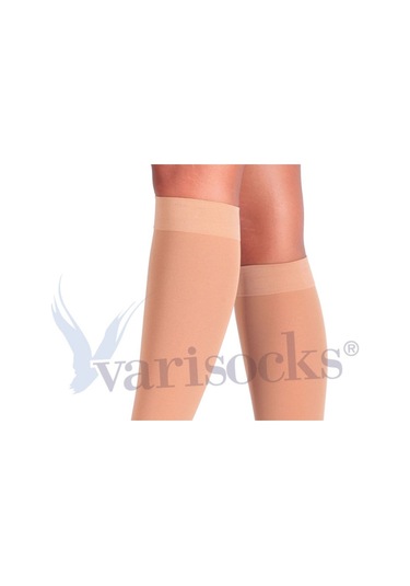 Orta Basınç Ccl2 Diz Altı Burnu Kapalı Varis Çorabı Diz Altı Çorap