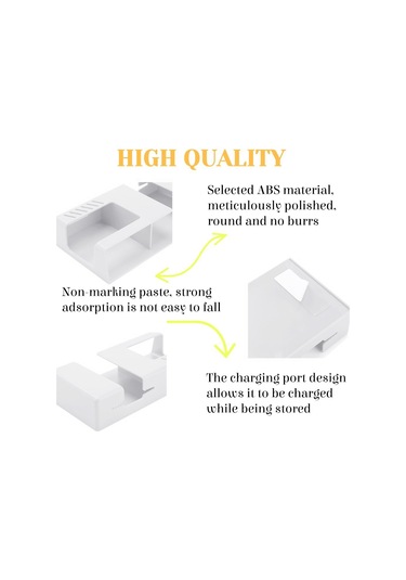 Duvara Monte Telefon Tutucu Ve Veri Kablosu Yuvası B Çok Renkli