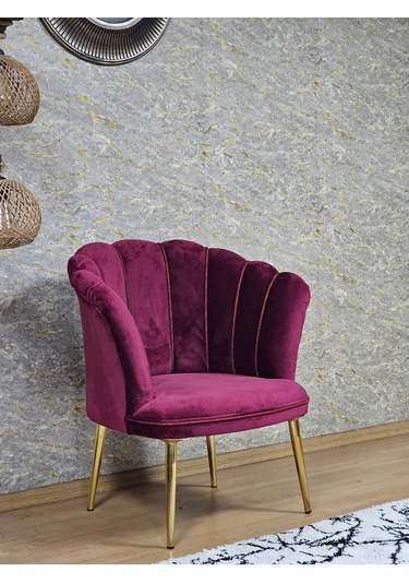 Tekli Papatya Çay Seti Koltuk Gold Sivriltme Ayak, Balkon, Salon 001