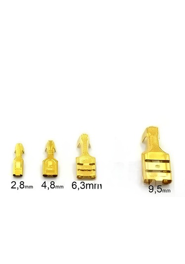1000 Adet 2,8mm Dişi Fiş Tırnaksız Terminal Kablo Ucu Sf1/2d