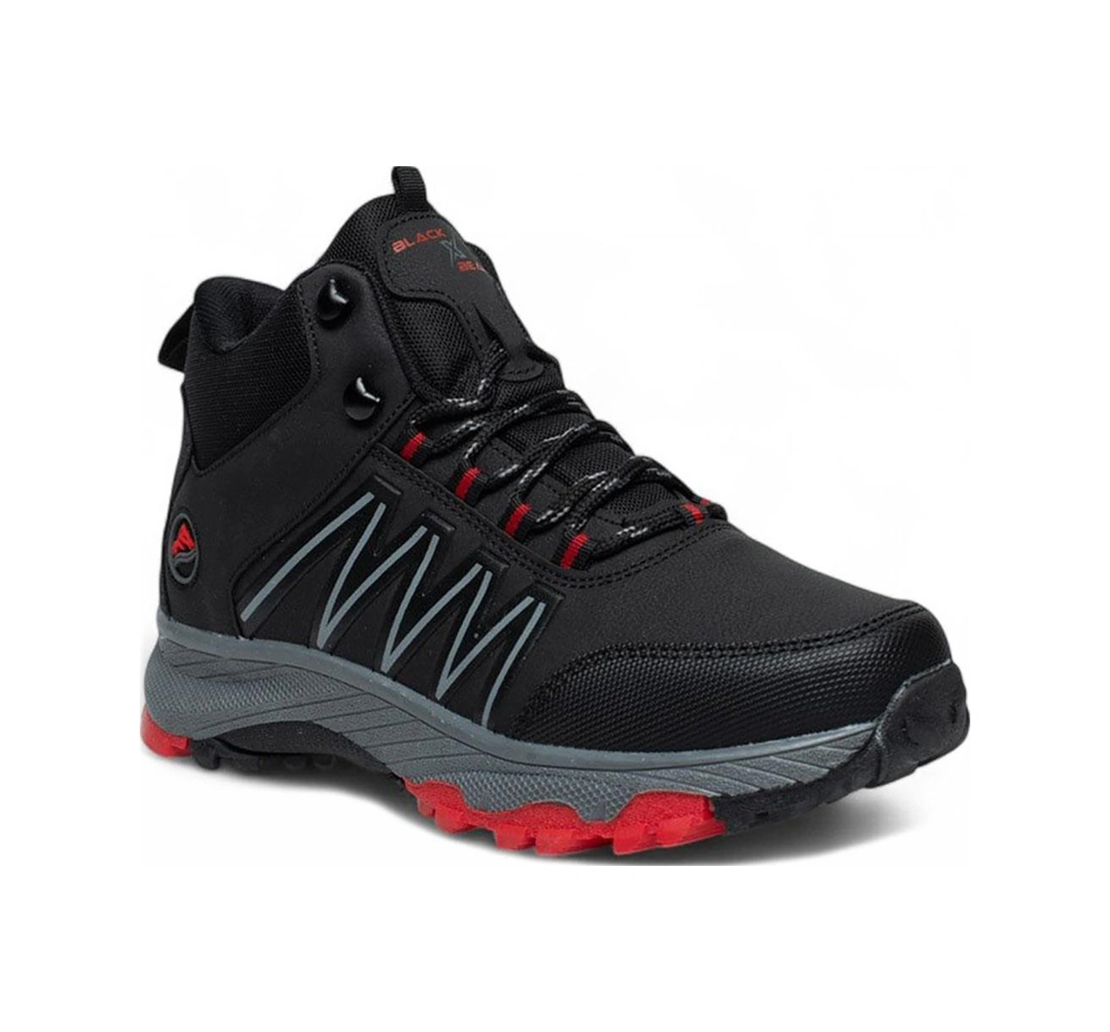 Celira Blx Siyah Kırmızı Erkek Kışlık Bot Ayakkabı Nsb935 Siyah