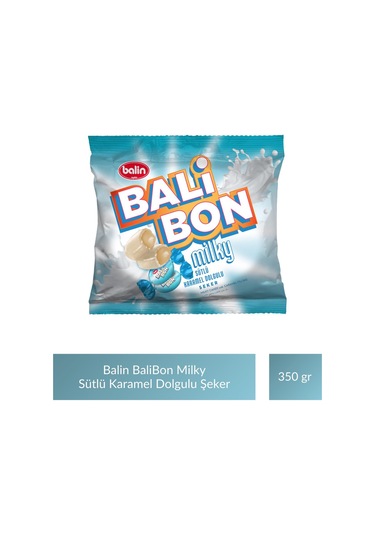 Balin Balibon Milky Sütlü Karamel Dolgulu Şeker 350 Gr X 4 Adet