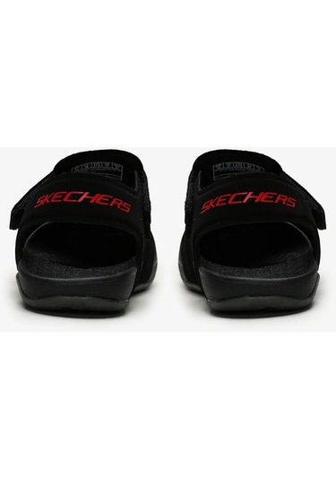 Skechers 92330l Bkcc Side Wave Çocuk Siyah Sandalet Siyah