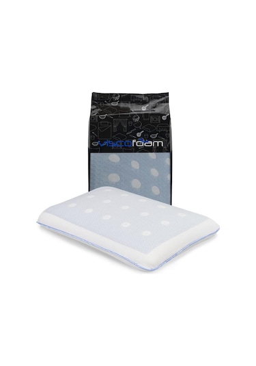 Viscofoam Terletmeyen Hava Kanallı Ortopedik Bebek Yastığı Jelli Hava Kanallı Visco Bebek Yastığı