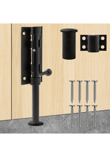 Lumaworld Silvery 11.6in Paslanmaz Çelik Sürgü Kapı Mandalı İç Ve Dış Mekan Kullanımı