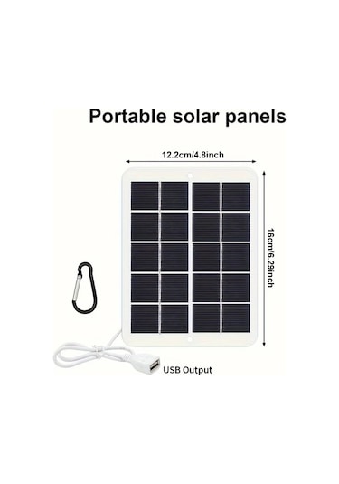 Xuweiwei 1 Adet Dayanıklı Manyetik Güneş Şarj Paneli Güneş 30w 5v Usb Çıkışlı Fotovoltaik Modül Güç Bankaları Telefonlar Kamp Ev Karavan