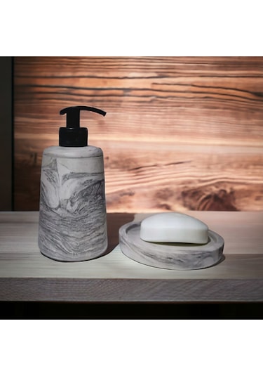 Marble Sabunluk,beton Sıvı Ve Katı Sabunluk Gri