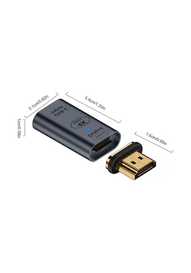 Ally Hdmı To Type-c 4k 60hz Mıknatıslı Çevirici Otg Adaptör