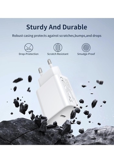 3'lü Paket Apple 20w Usb C Güç Adaptörü, İphone Usb C Bağlantı Noktası İçin Tasarlanmış, İphone 16/15/14/13/12 Plus Pro Max Mini Xw