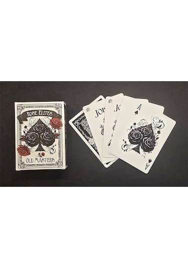 Rose Elites - Old Masters Black Marked Deck İşaretli Premium Oyun Kağıdı İskambil Kartları Destesi