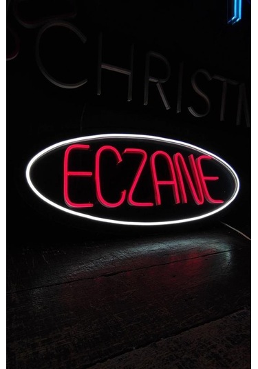 Işıklı Eczane - Neon Led Tabela Duvar Dekorasyon