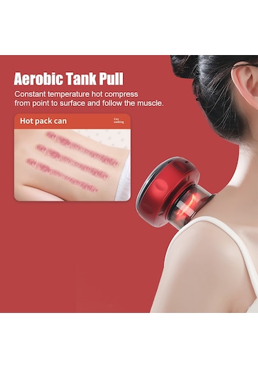 Sones 12-hızlı Şarjlı Elektrikli Kupa Masaj Cihazı Siyah