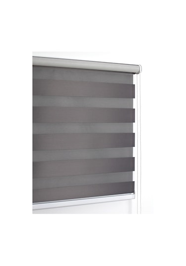 Buperde Koyu Gri Eko Zebra Stor Perde