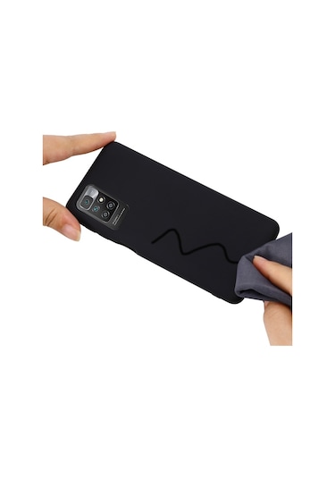 Xiaomi Redmi 10 Katı Renk Sıvı Silikon Dropproof Tam Kapsama Koruyucu Kılıf