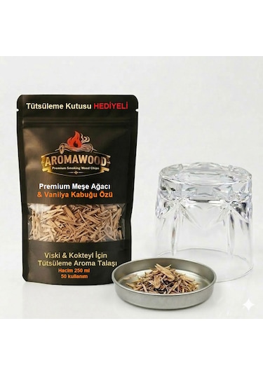 Viski Ve Kokteyl İçin Meşe Ağacı & Vanilya Özü Tütsüleme Aroma Talaşı