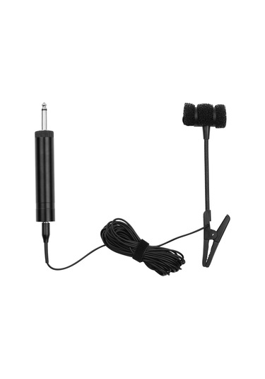 Springsun "saksofon Ve Üflemeli Çalgılar İçin Profesyonel Klipsli Kondenser Mikrofon - 3.5mm/6.35mm Bağlantı"