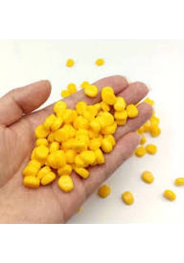 10 X 1 Cm Silikon Yumuşak Sarı Mısır Suni Balık Olta Yemi