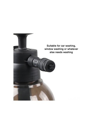 Lemestar 2l Plastik Manüel Basınçlı Sprey Botu - Araba Yıkama Ve Bahçe Sulama İçin Köpük + Su Sprey Nozzli Şeffaf