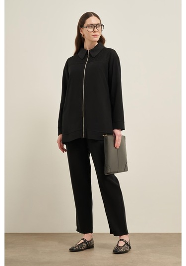 Ftz Kadın File Detay Takım Siyah 31047 Siyah