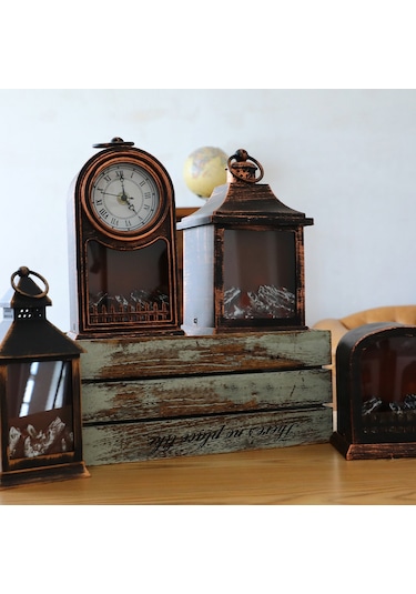 Qingmipy Retro Led Şömine Feneri, Romantik Aydınlatma Ve Parti Dekorasyonu İçin Mükemmel Seçim Diğer