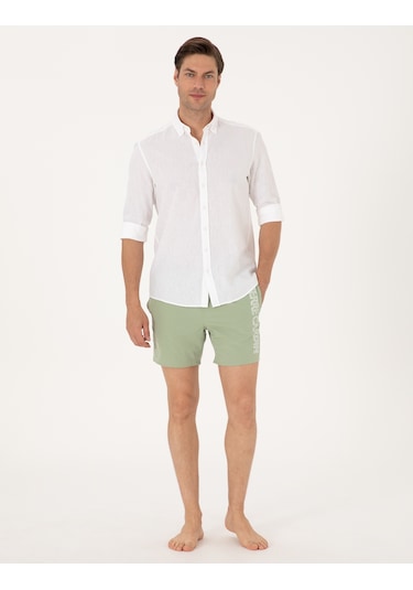 Pierre Cardin Erkek Çağla Deniz Şortu 50307959-vr016 Çağla