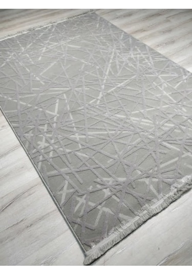 Yhome Luxor 2727Gri 160X230 Cm Saçaklı Salon Halısı