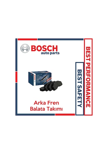Renault Megane Iv 2015-2020 Bosch Arka Fren Balata Takımı