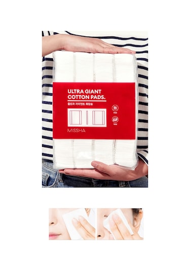 Missha Ultra Giant Cotton Pads Makyaj Temizleme Pedi 400'lü