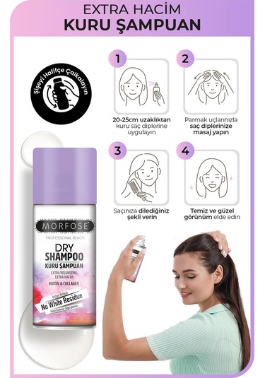Morfose Ekstra Hacim Kuru Şampuan 90 ML