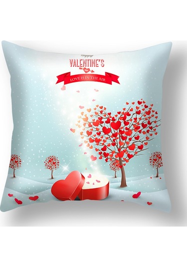 Yeni Sade Tarzda Baskılı Yastık Kılıfı No.32 Ekru